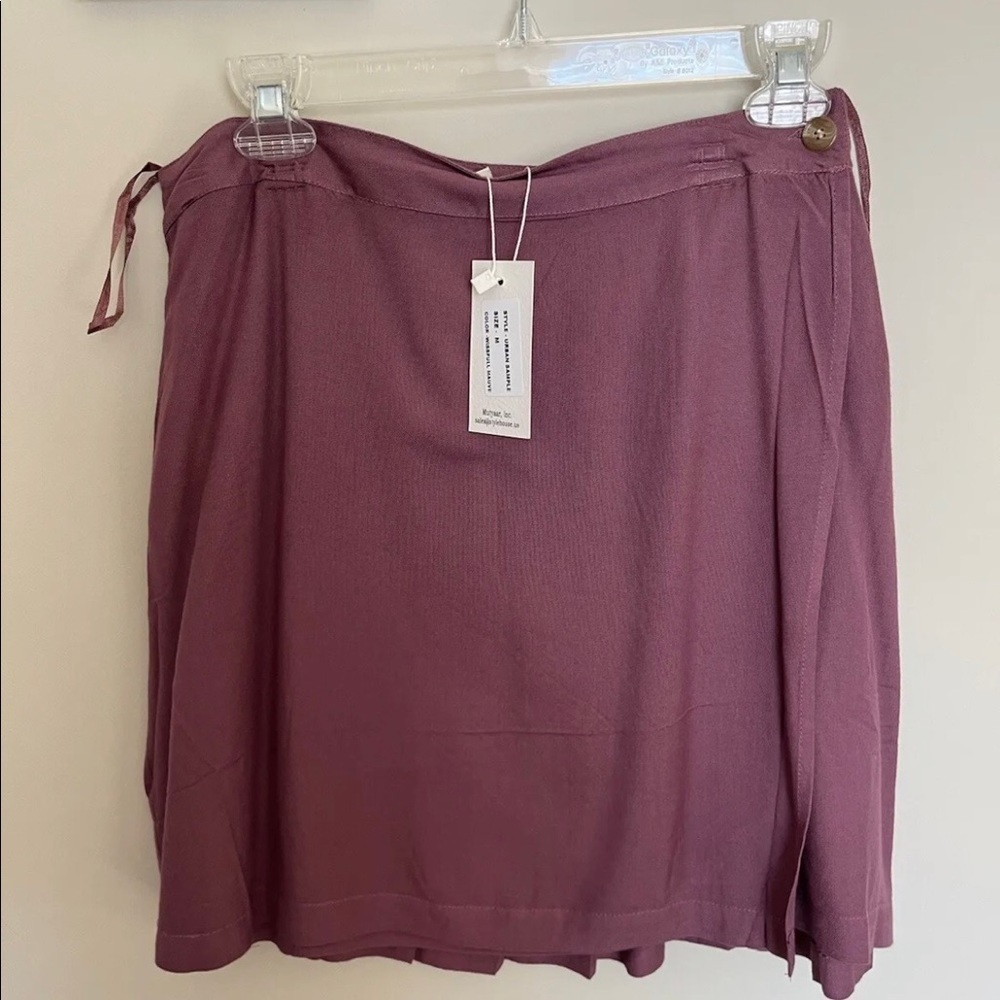 Sim & Sam Short Skirt Pleated Urban Simple Wissfull Mauve - Picture 2 of 6